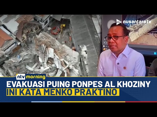 Youtube Thumnail image of : Menko PMK Ungkap Keluarga Santri Setuju Evakuasi Ponpes Al Khoziny Gunakan Alat Berat | NTV MORNING