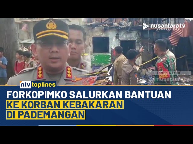 Youtube Thumnail image of : Forkopimko Jakut Berikan Bantuan Santunan Korban Kebakaran di Pademangan | NTV TOPLINES