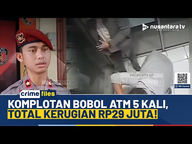 Youtube Thumnail image of : Tiga Komplotan Pembobol ATM di Cianjur Berhasil Diringkus Aparat Kepolisian | CRIME FILES