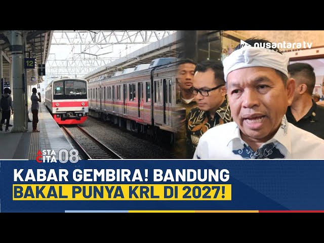 Youtube Thumnail image of : Komitmen KDM Dorong Akselerasi Infrastruktur, Bandung Bakal Punya KRL Tahun 2027 | ASTA CITA 08