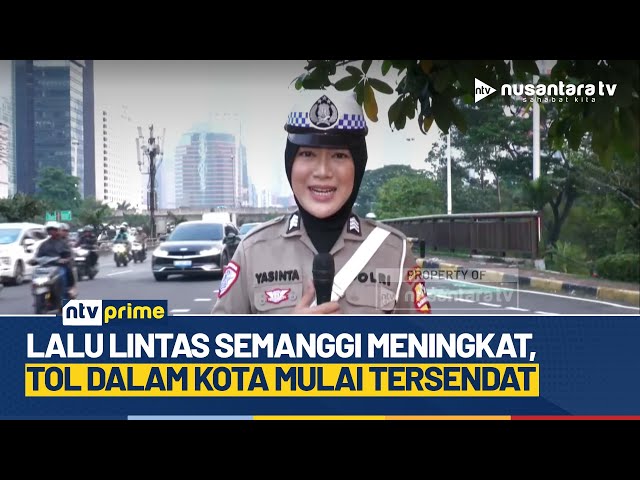 Youtube Thumnail image of : Pantauan Lalu Lintas Semanggi Jakarta Selatan, Volume Kendaraan Meningkat | NTV PRIME