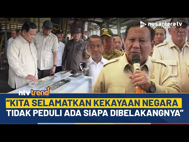 Youtube Thumnail image of : Tak Main-main Enam Smelter Disita! Presiden Prabowo Serius Berantas Tambang Ilegal Hingga Ke Akar