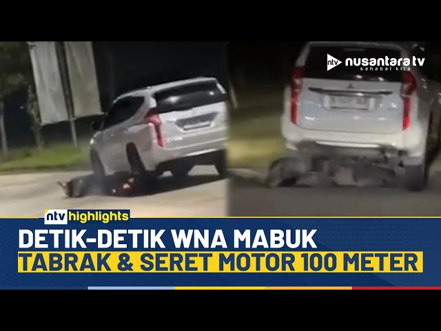 Youtube Thumnail image of : Viral! WNA Berulah Lagi, Kabur Usai Tabrak dan Seret Motor 100 Meter | NTV HIGHLIGHTS