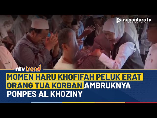 Youtube Thumnail image of : Duka Mendalam, Khofifah Beri Pelukan Hangat untuk Keluarga Korban Ambruknya Ponpes Al Khoziny | NTV