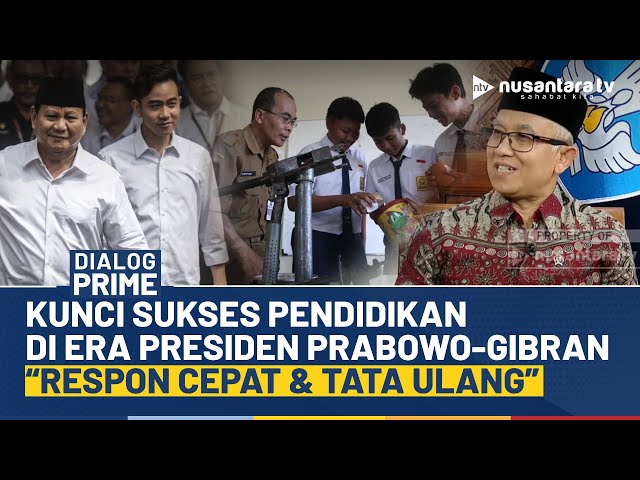 Youtube Thumnail image of : [FULL] Pendidikan Melesat di Era Presiden Prabowo, Wamendikdasmen: Respon Cepat Jadi Kuncinya! | NTV