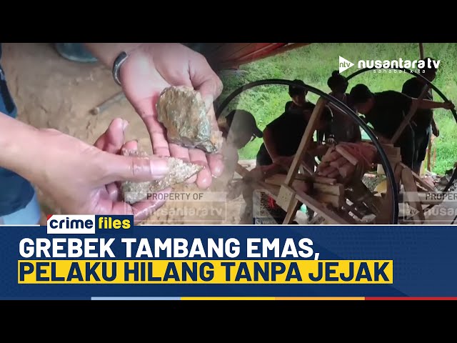 Youtube Thumnail image of : Penambangan Emas Tanpa Izin di Kecamatan Biringbulu Disegel Polisi | CRIME FILES