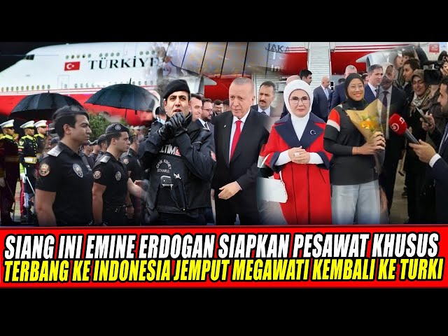 Youtube Thumnail image of : SIANG INI EMINE ERDOGAN SIAPKAN PESAWAT KHUSUS TERBANG KE INDONESIA JEMPUT MEGAWATI KEMBALI KE TURKI