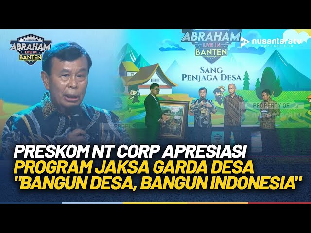 Youtube Thumnail image of : Preskom NT Corp Apresiasi Program Jaksa Garda Desa: Bangun Desa, Bangun Indonesia | ABRAHAM