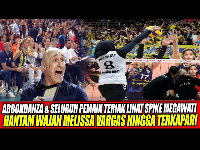 Youtube Thumnail image of : ABBONDANZA & SELURUH PEMAIN TERIAK LIHAT SPIKE MEGAWATI HANTAM WAJAH MELISSA VARGAS HINGGA TERKAPAR🔥