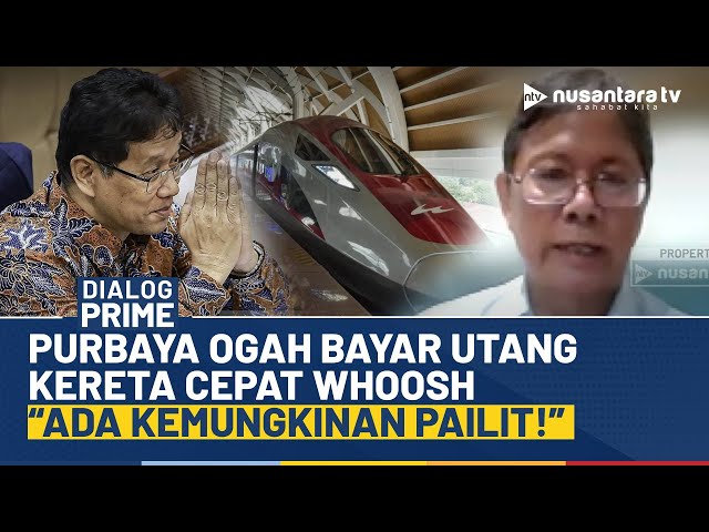 Youtube Thumnail image of : Purbaya Ogah Bayar Utang Kereta Cepat Whoosh, Ekonom: Ada Kemungkinan Pailit! | NTV