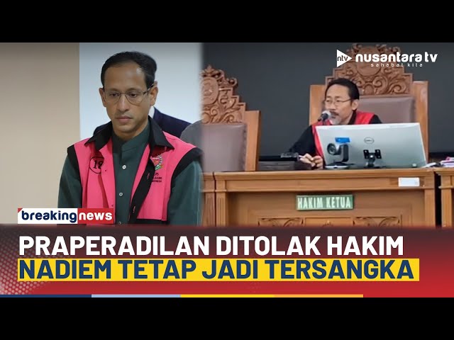 Youtube Thumnail image of : [FULL] Hakim Tolak Permohonan Praperadilan Nadiem Makarim, Negara Rugi Rp1,9 Triliun | NTV