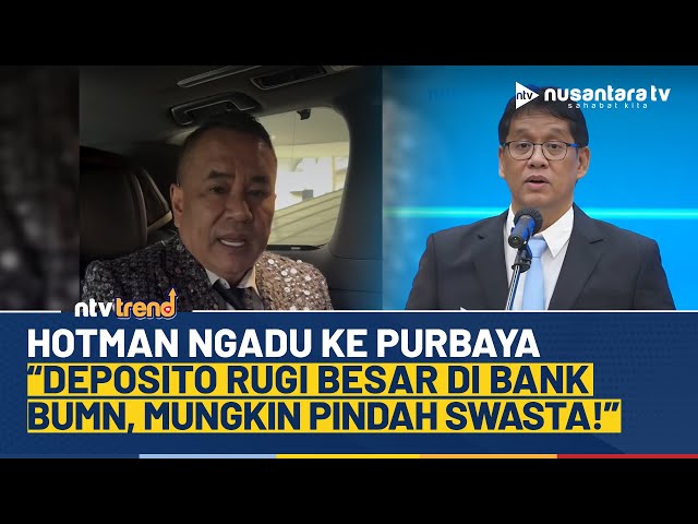 Youtube Thumnail image of : Hotman Paris Ngadu ke Purbaya, Alami Kerugian Besar Deposito di Bank BUMN: Mungkin Pindah Swasta!