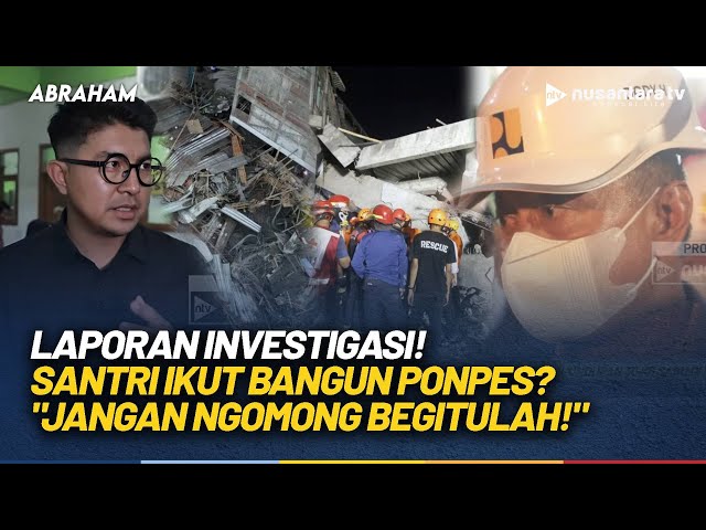 Youtube Thumnail image of : [FULL] Laporan Investigasi Ponpes Dibangun Libatkan Santri? Menteri PU: Jangan Ngomong Begitulah!