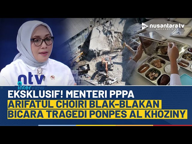 Youtube Thumnail image of : [FULL] EKSKLUSIF! Menteri PPPA Arifatul Choiri Bicara Korban Ponpes Al Khoziny Hingga MBG | NTV