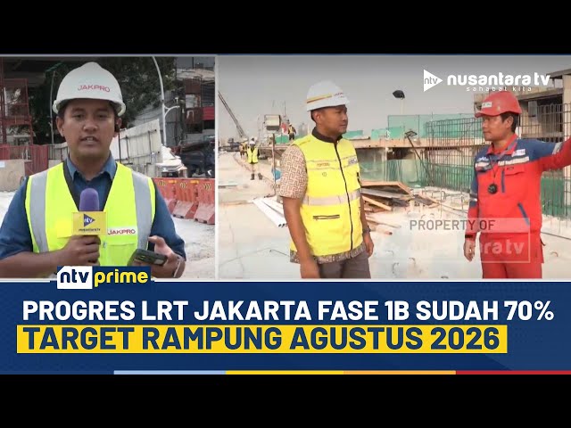 Youtube Thumnail image of : Update! Progres Terkini LRT Jakarta Fase 1B, Sudah Capai Lebih dari 70 Persen | NTV PRIME