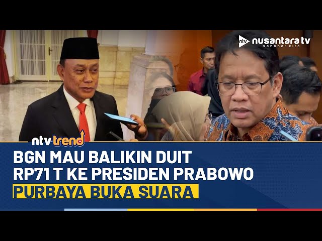 Youtube Thumnail image of : Menkeu Purbaya Buka Suara Soal BGN Mau Balikin Anggaran Rp70 Triliun ke Presiden Prabowo | NTV