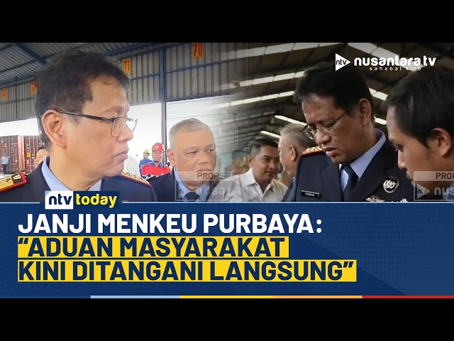 Youtube Thumnail image of : Menkeu Purbaya Pantau Langsung Nomor Pengaduan Bea Cukai dan Pajak | NTV TODAY