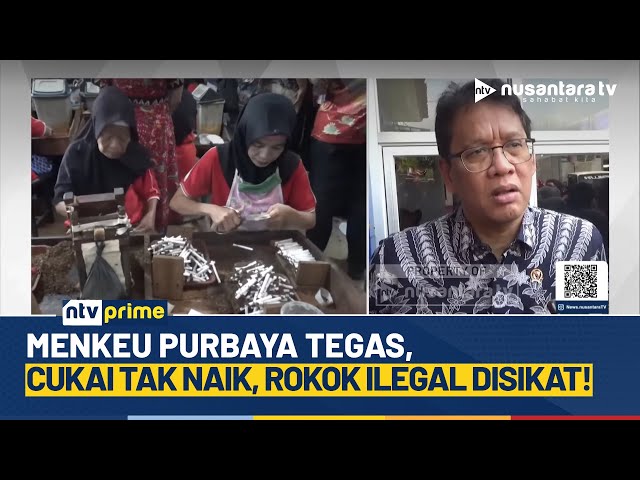 Youtube Thumnail image of : Menkeu Purbaya Pastikan Cukai Rokok Tak Naik, Pemerintah Perangi Rokok Ilegal | NTV PRIME