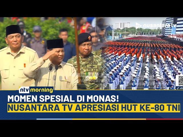 Youtube Thumnail image of : Nusantara TV Turut Rayakan HUT ke-80 TNI di Monas, Dukung Sinergi dan Apresiasi Penuh TNI | NTV