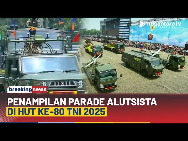 Youtube Thumnail image of : [FULL] Garang! Penampilan Parade Alutsista Terbaru, dari Kapal Induk-Kapal Selam di HUT ke-80 TNI