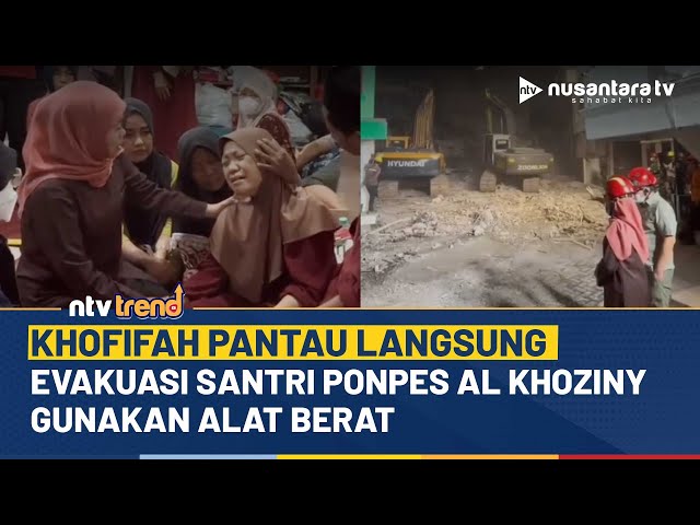 Youtube Thumnail image of : Alat Berat Dikerahkan! Khofifah Pastikan Evakuasi Santri Ponpes Al Khoziny Berjalan Lancar | NTV