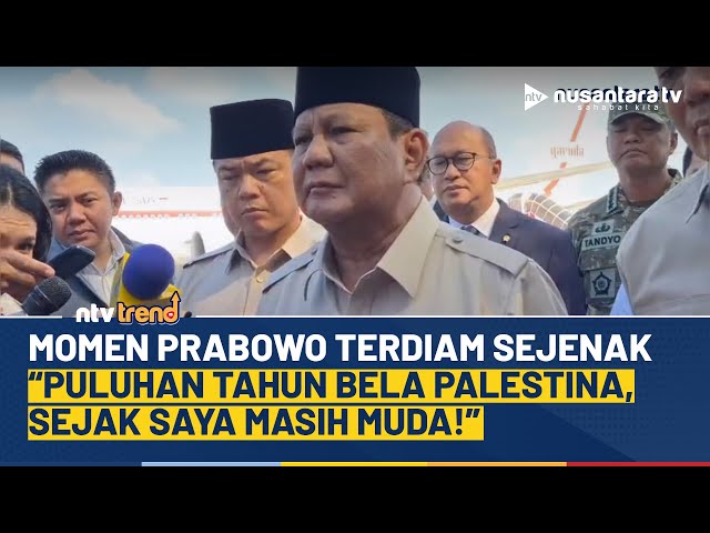 Youtube Thumnail image of : Momen Presiden Prabowo Terdiam Sejenak Saat Bicara Tekad Puluhan Tahun Berjuang Bela Palestina | NTV