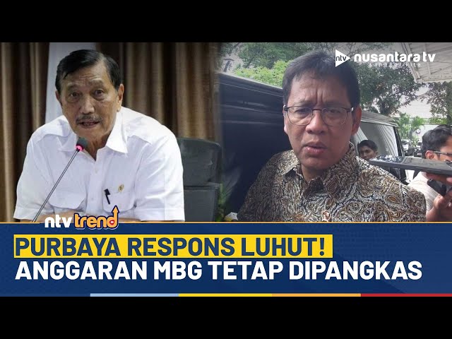 Youtube Thumnail image of : Purbaya Respons Luhut, Anggaran MBG Tetap Dipangkas Jika Tak Terserap hingga Oktober | NTV