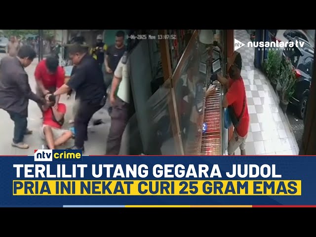 Youtube Thumnail image of : Viral! Pria Ini Nekat Curi Emas di Pasar Demi Lunasi Utang Judol, Sempat Diamuk Massa | NTV CRIME
