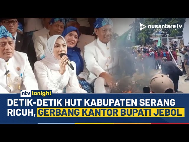 Youtube Thumnail image of : Chaos! Kritik Tingginya Pengangguran, Unjuk Rasa di HUT Kabupaten Serang Berujung Ricuh | NTV