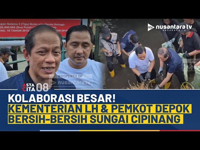 Youtube Thumnail image of : Aksi Bersih-Bersih Sungai Cipinang, Kementerian LH & Pemkot Depok Ajak Warga Ikut Turun Tangan | NTV