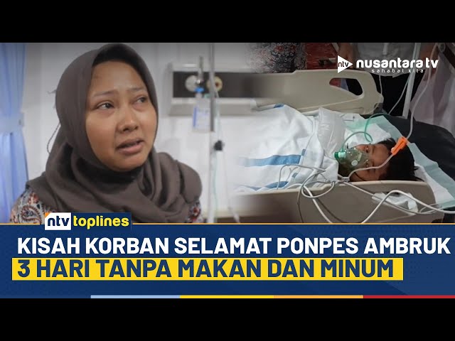 Youtube Thumnail image of : Dramatis! Ibu Korban Ceritakan Detik-detik Ponpes Al Khoziny Ambruk, Alami Luka Parah | NTV TOPLINES