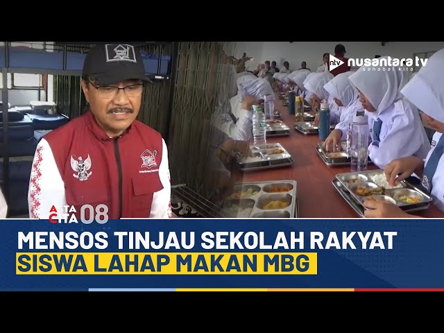 Youtube Thumnail image of : Mensos Saifullah Yusuf Tinjau Sekolah Rakyat Program di Sumedang, Siswa Antusias dan Lahap Makan MBG