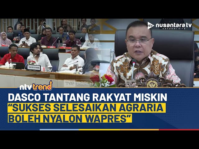 Youtube Thumnail image of : [FULL] Dasco Tantang Serikat Rakyat Miskin: Kalau Sukses Selesaikan Agraria, Boleh Nyalon Wapres!