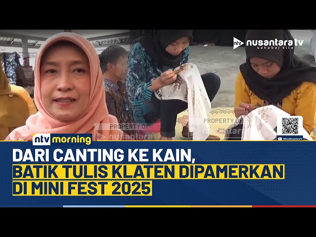 Youtube Thumnail image of : Peringatan Hari Batik Nasional, Klaten Gelar Membatik Massal di Batik Klaten Minifest | NTV MORNING