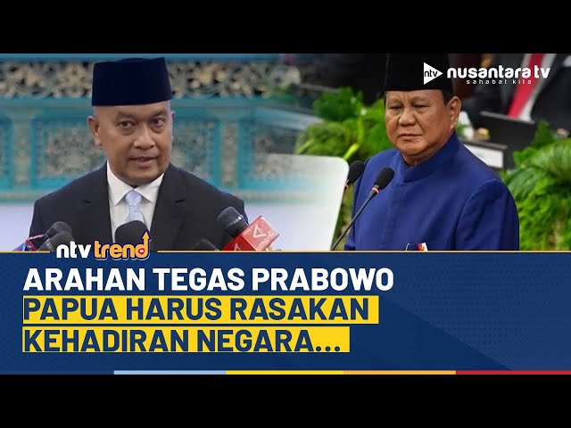 Youtube Thumnail image of : Arahan Tegas Presiden Prabowo ke Komite Percepatan Pembangunan: Papua Harus Rasakan Kehadiran Negara