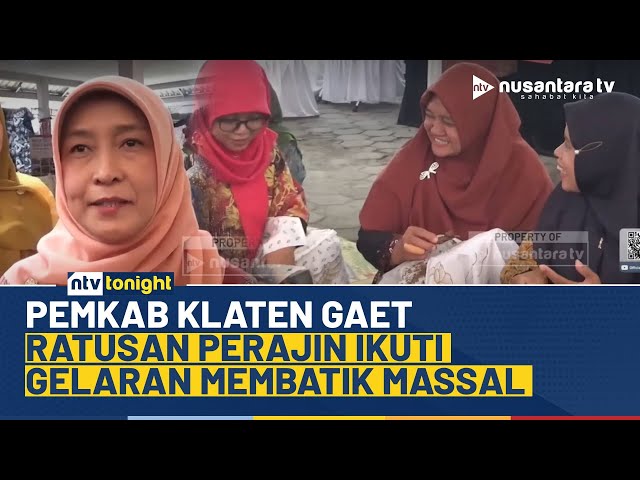Youtube Thumnail image of : Hari Batik Nasional, Pemkab Klaten Angkat Potensi Batik Tulis Lewat Membatik Massal | NTV TONIGHT