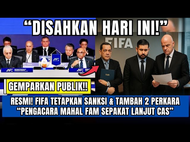 Youtube Thumnail image of : BERITA TIMNAS ~ Pas 10 Hari!! FAM JDT vs FIFA Lanjut CAS! Indonesia Pincang! Update PSSI Hari ini