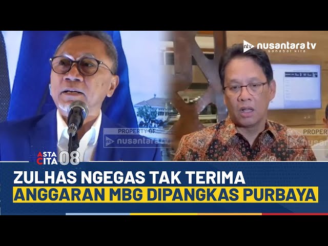 Youtube Thumnail image of : Menko Zulhas Ngegas Tak Terima Anggaran MBG Dipangkas Purbaya: Itu Program Utama Presiden! | NTV