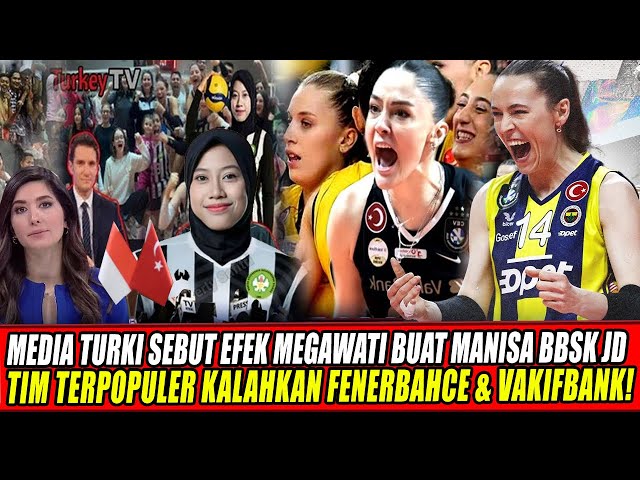 Youtube Thumnail image of : MEDIA TURKI SEBUT EFEK MEGAWATI BUAT MANISA BBSK JD TIM TERPOPULER KALAHKAN FENERBAHCE & VAKIFBANK🔥