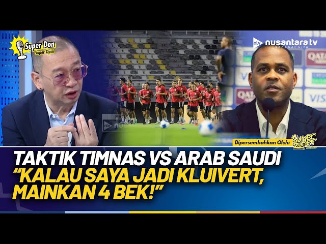 Youtube Thumnail image of : Coach Justin Bongkar Prediksi Taktik Timnas: Kalau Saya Jadi Kluivert, Mainkan 4 Bek | SUPER DON