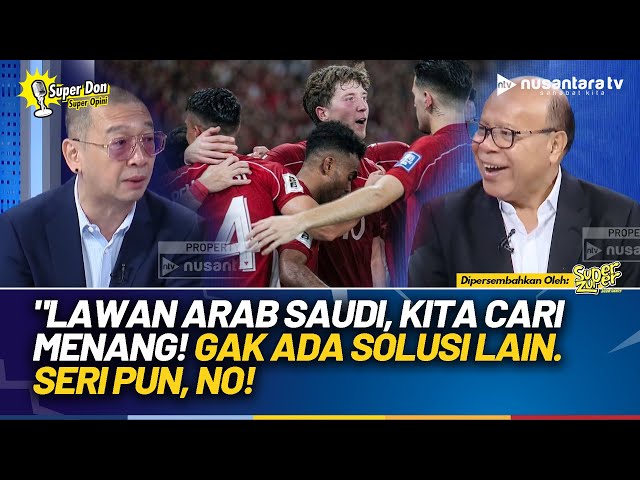 Youtube Thumnail image of : Coach Justin Ultimatum Timnas: Kita Cari Menang, Gak Ada Solusi Lain! Seri Pun, No | SUPER DON