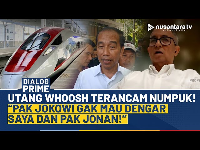 Youtube Thumnail image of : [FULL] Kisruh Utang Kereta Cepat Whoosh, Agus Pambagio: Pak Jokowi Gak Mau Dengar Saya & Pak Jonan!