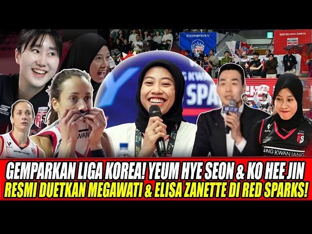 Youtube Thumnail image of : GEMPARKAN LIGA KOREA🔥YEUM HYE SEON & KO HEE JIN RESMI DUETKAN MEGAWATI & ELISA ZANETTE DI RED SPARKS