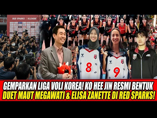 Youtube Thumnail image of : GEMPARKAN LIGA VOLI KOREA🔥KO HEE JIN RESMI BENTUK DUET MAUT MEGAWATI & ELISA ZANETTE DI RED SPARKS!