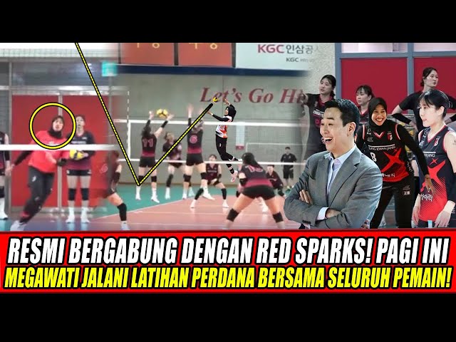 Youtube Thumnail image of : RESMI BERGABUNG DENGAN RED SPARKS🔥PAGI INI MEGAWATI JALANI LATIHAN PERDANA BERSAMA SELURUH PEMAIN!