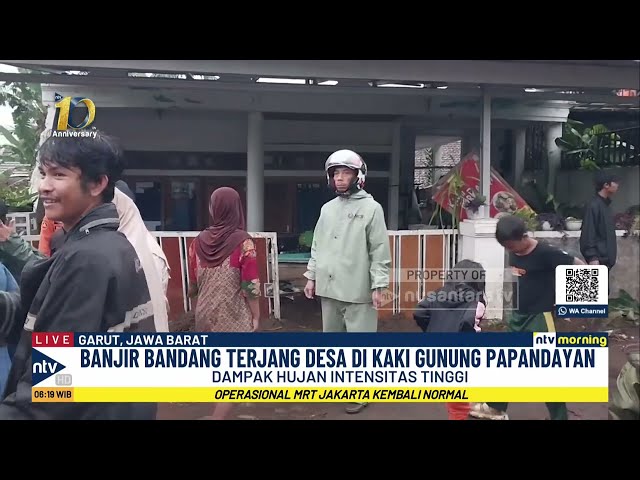 Youtube Thumnail image of : Desa di Garut Porak Poranda, Banjir Bandang Terjang Rumah Warga | NTV MORNING