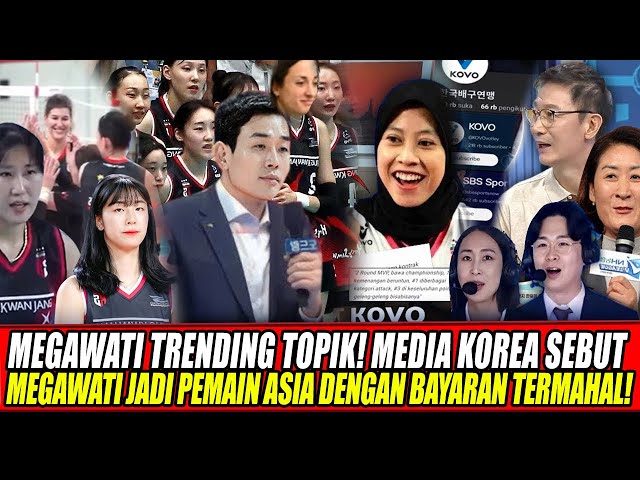 Youtube Thumnail image of : MEGAWATI TRENDING TOPIK🔥MEDIA KOREA SEBUT MEGAWATI JADI PEMAIN ASIA DENGAN BAYARAN TERMAHAL!