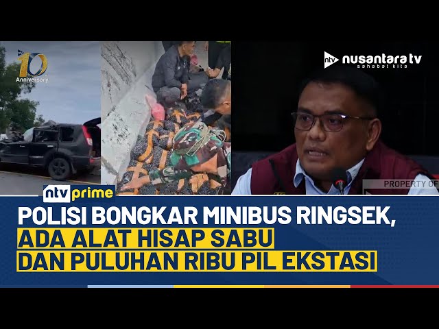 Youtube Thumnail image of : Bareskrim Polri Ungkap Kronologi Kurir Ekstasi Kabur Usai Kecelakaan di Tol Lampung | NTV PRIME