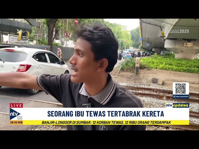 Youtube Thumnail image of : Seorang IRT Tewas Usai Tertabrak Kereta dari 2 Arah Sekaligus | NTV UPDATES