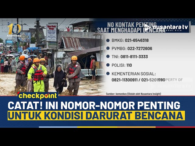 Youtube Thumnail image of : Jangan Panik! Ini Daftar Nomor Penting yang Bisa Dihubungi Saat Darurat Bencana | NTV CHECKPOINT